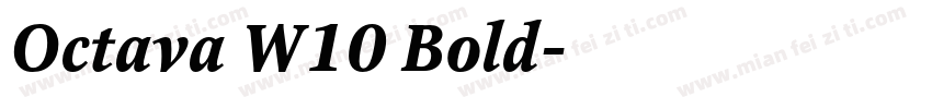 Octava W10 Bold字体转换